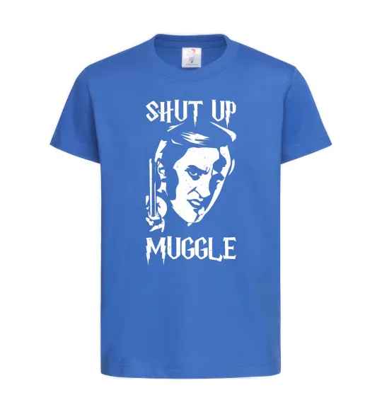 Детская футболка Shut up Muggle Ярко-синий фото