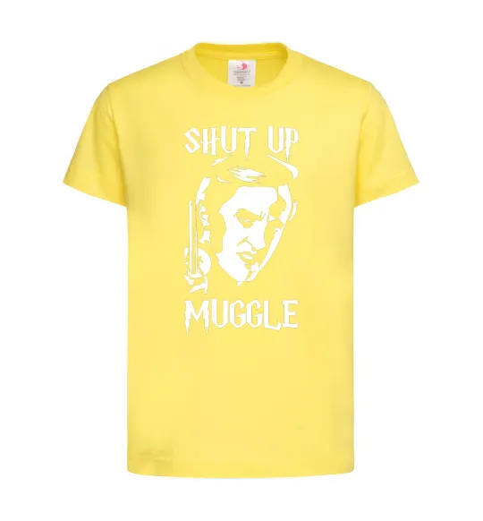 Детская футболка Shut up Muggle Лимонный фото