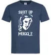 Мужская футболка Shut up Muggle Темно-синий Мужская футболка Shut up Muggle Темно-синий фото