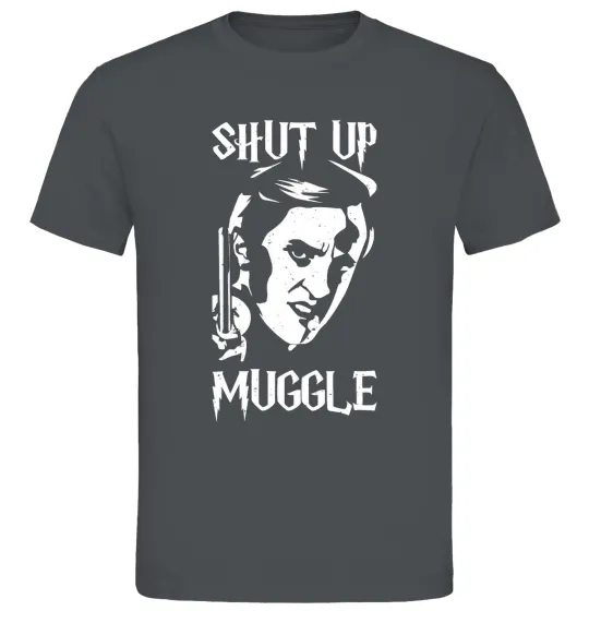 Мужская футболка Shut up Muggle Графит фото