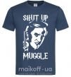 Мужская футболка Shut up Muggle Темно-синий фото