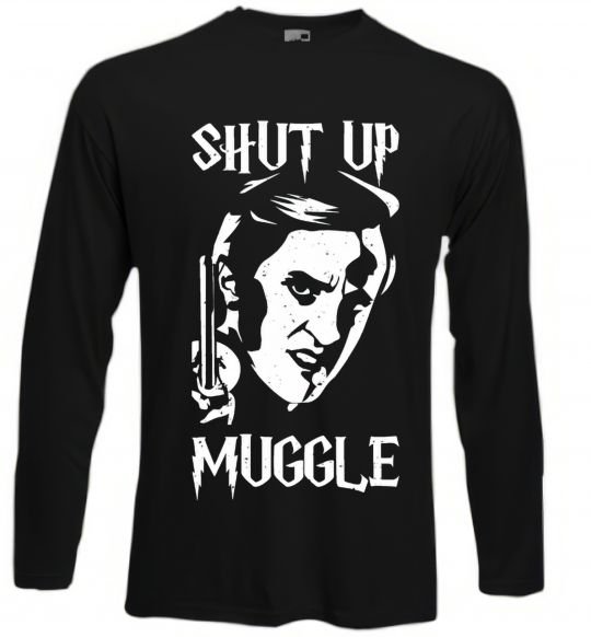 Лонгслів Shut up Muggle Чорний фото