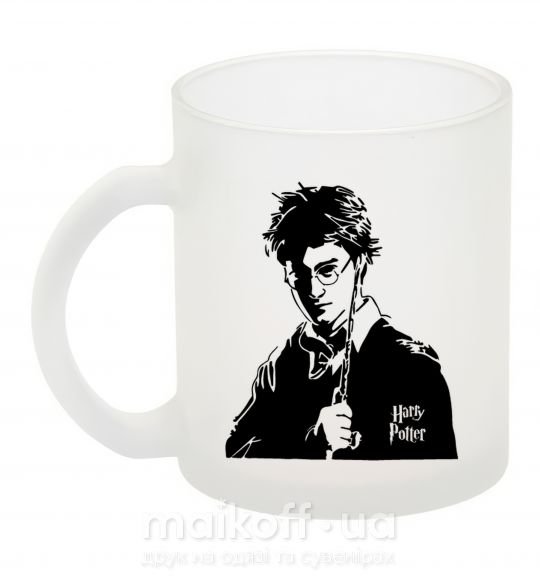 Чашка стеклянная Harry Potter black Фроузен фото