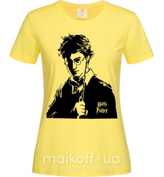 Жіноча футболка Harry Potter black Лимонний фото