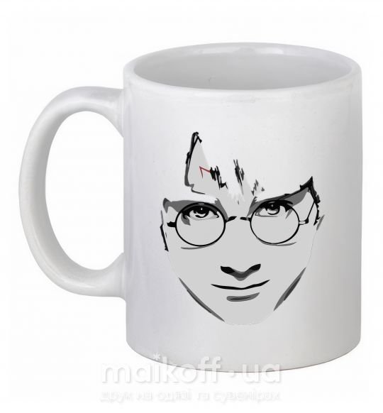 Чашка керамическая Harry Potter's face Белый фото