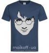 Чоловіча футболка Harry Potter's face Темно-синій фото