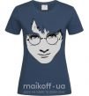 Жіноча футболка Harry Potter's face Темно-синій фото