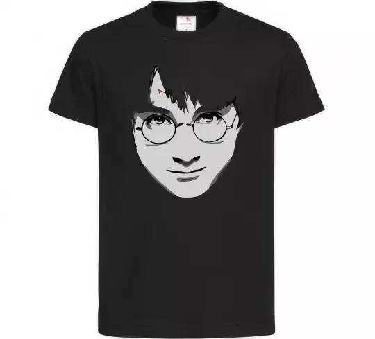 Детская футболка Harry Potter's face Черный фото