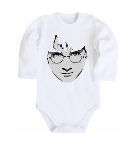 Дитячий бодік Harry Potter's face Білий фото