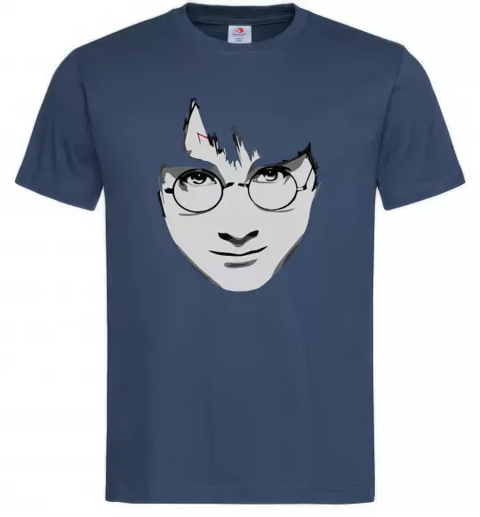 Чоловіча футболка Harry Potter's face Темно-синій фото