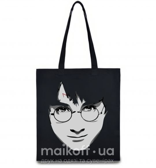 Эко-сумка Harry Potter's face Черный фото