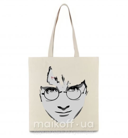 Еко-сумка Harry Potter's face Бежевий фото