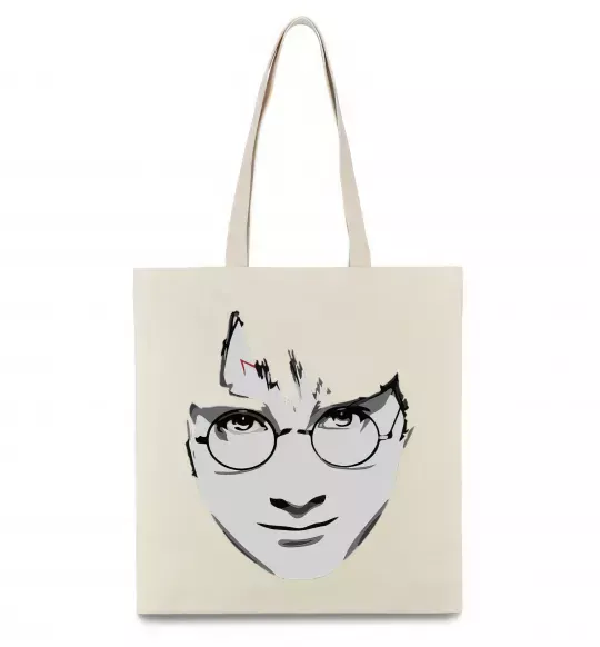 Эко-сумка Harry Potter's face Бежевый фото