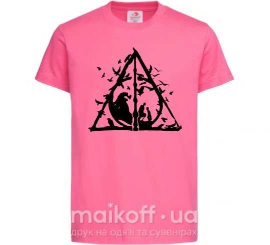 Дитяча футболка Смертельні реліквії легенда Яскраво-рожевий фото