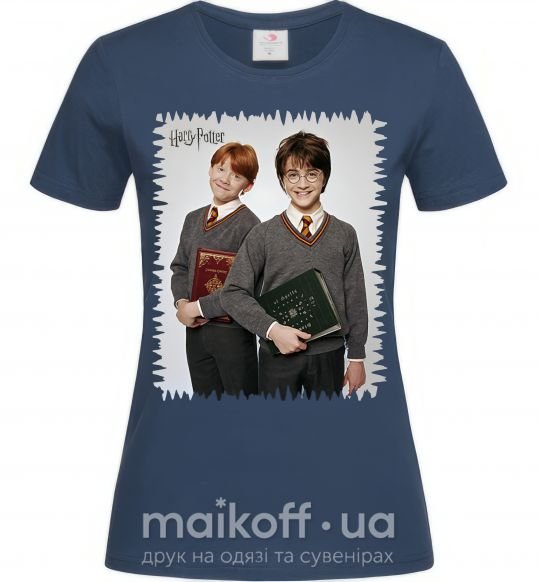Жіноча футболка Гарри и Рон Темно-синій фото