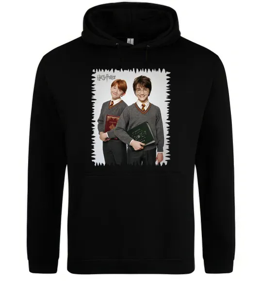 Жіноча толстовка (худі) Гаррі та Рон Чорний фото