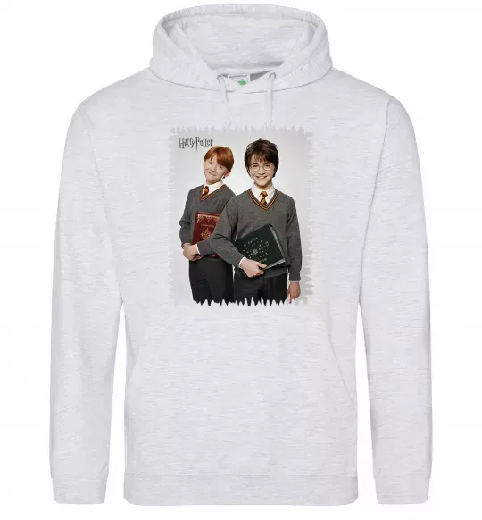 Жіноча толстовка (худі) Гаррі та Рон Сірий меланж фото