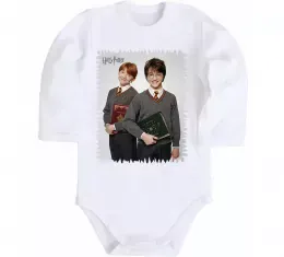 Детский боди Гаррі та Рон Белый фото