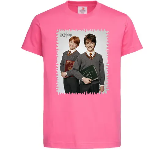 Детская футболка Гаррі та Рон Ярко-розовый фото