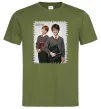 Мужская футболка Гаррі та Рон Оливковый Мужская футболка Гаррі та Рон Оливковый фото