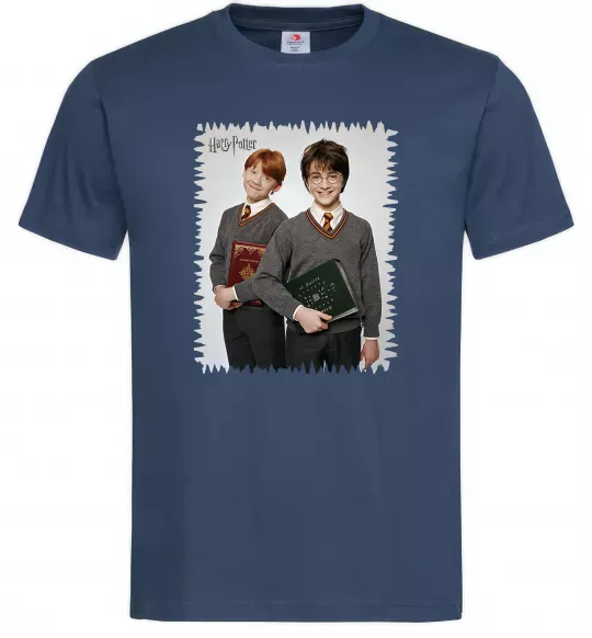 Мужская футболка Гаррі та Рон Темно-синий фото