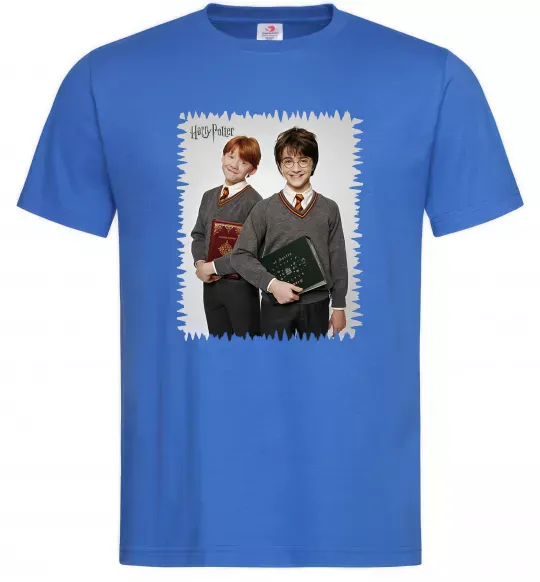 Мужская футболка Гаррі та Рон Ярко-синий фото