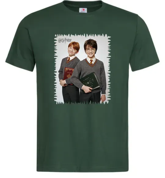 Мужская футболка Гаррі та Рон Темно-зеленый фото