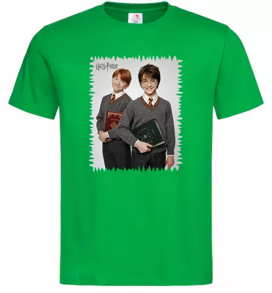 Мужская футболка Гаррі та Рон Зеленый фото
