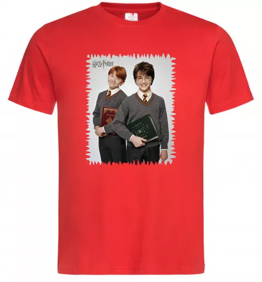 Мужская футболка Гаррі та Рон Красный фото