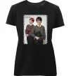 Женская премиум футболка Гаррі та Рон Черный фото