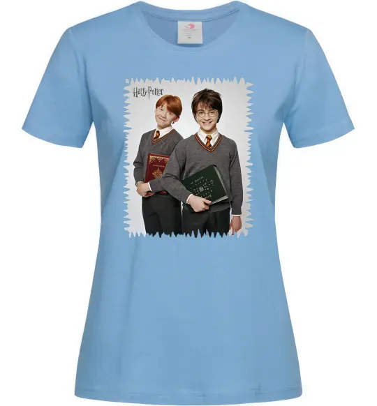 Жіноча футболка Гаррі та Рон Блакитний фото