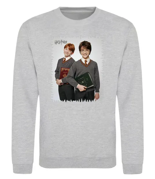 Свитшот Гаррі та Рон Серый меланж фото