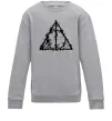 Детский Свитшот Смертельні реліквії бризки Серый меланж фото