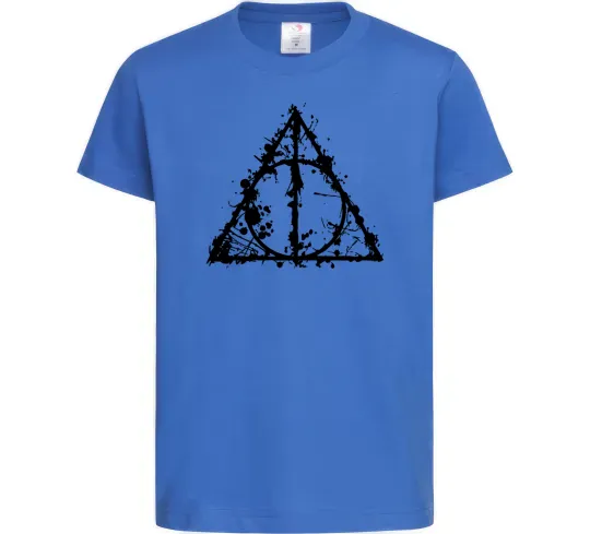 Детская футболка Смертельні реліквії бризки Ярко-синий фото