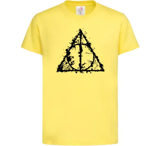 Детская футболка Смертельні реліквії бризки Лимонный фото