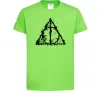 Детская футболка Смертельні реліквії бризки Лаймовый фото