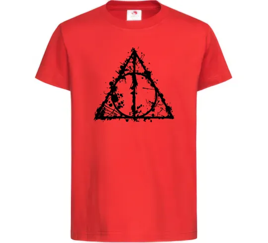 Детская футболка Смертельні реліквії бризки Красный фото