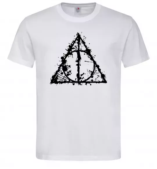 Мужская футболка Смертельні реліквії бризки Белый фото