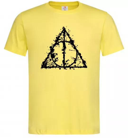 Мужская футболка Смертельні реліквії бризки Лимонный фото