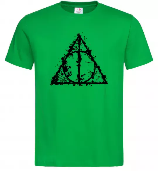 Мужская футболка Смертельні реліквії бризки Зеленый фото
