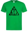 Мужская футболка Смертельні реліквії бризки Зеленый фото