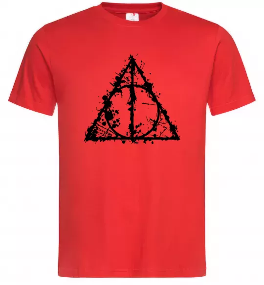 Мужская футболка Смертельні реліквії бризки Красный фото