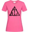 Женская футболка Смертельні реліквії бризки Ярко-розовый фото