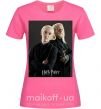 Женская футболка Драко Малфой с отцом Ярко-розовый фото