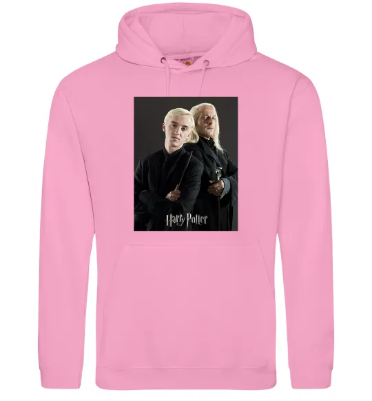 Мужская толстовка (худи) Драко Малфой з батьком Розовый фото