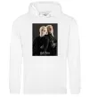 Женская толстовка (худи) Драко Малфой з батьком Белый фото