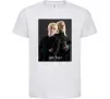 Детская футболка Драко Малфой з батьком Белый фото