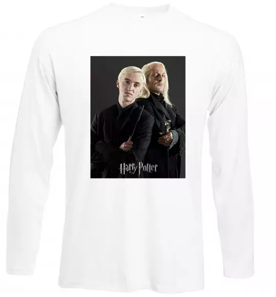 Лонгслив Драко Малфой з батьком Белый фото