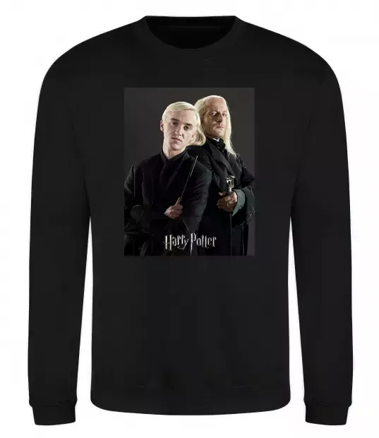 Світшот Драко Малфой з батьком Чорний фото