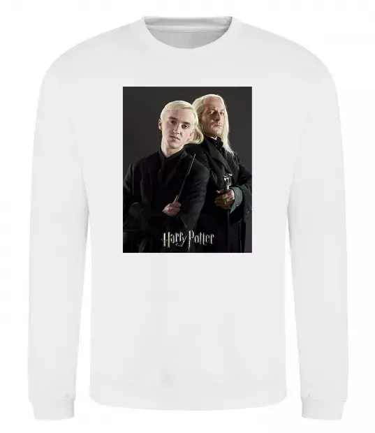 Світшот Драко Малфой з батьком Білий фото